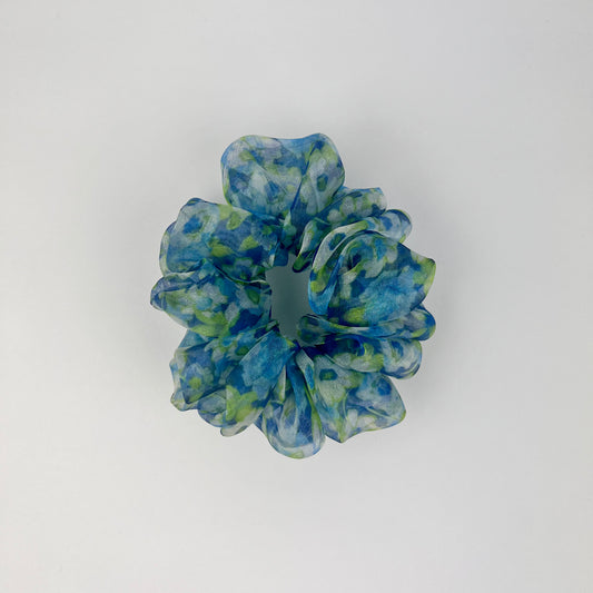 Winter Bloom - Organza Scrunchie