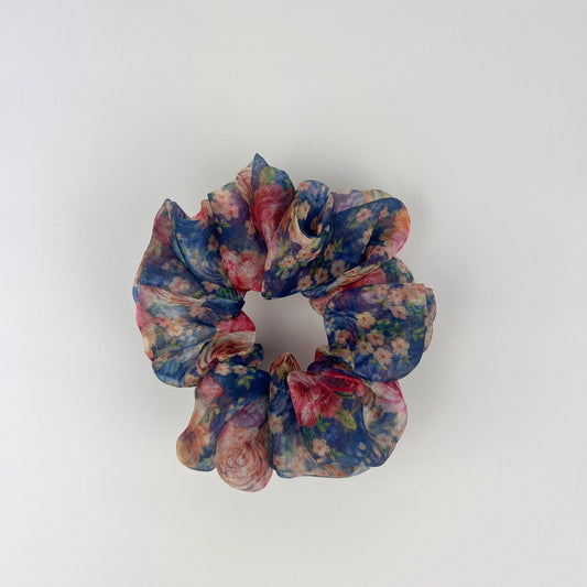 Azure Petal - Organza Scrunchie