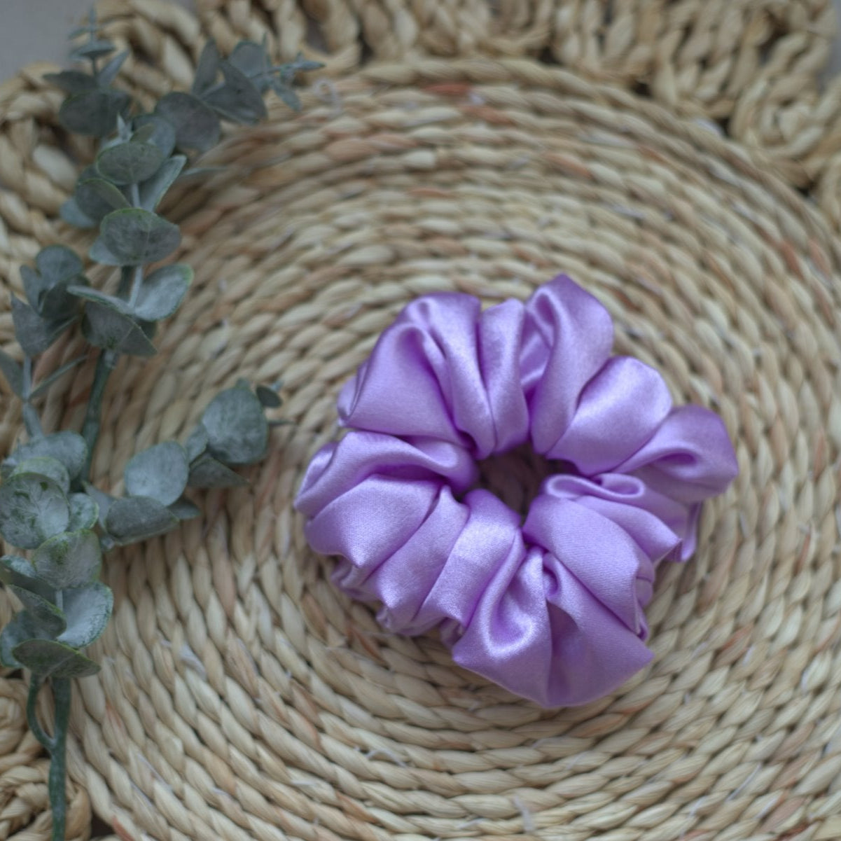 Lavender Scrunchie – Stylish, Gentle & Trendy Hair Accessory